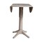 International Concepts Round 42 in Round Dual Drop Leaf Pedestal Table, 42.3 inH, Washed Gray Taupe, 42 W, 42 L, 42.3 in H K09-42DPT-27B-6B-2 - alternate 7